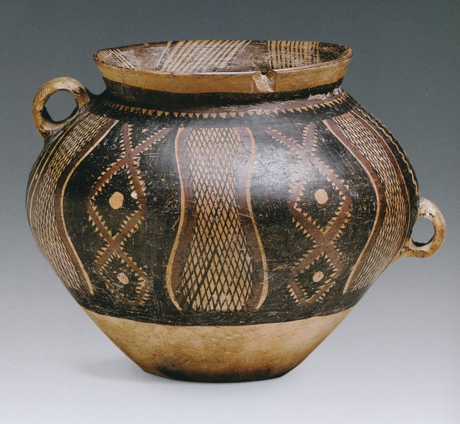 Neolithic, painted pottery jar